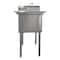 Amgood Stainless Steel Utility Sink. Bowl 24 in. x 18 in. x 14 in. With Faucet SINK 182414 - FAUCET - alternate 2